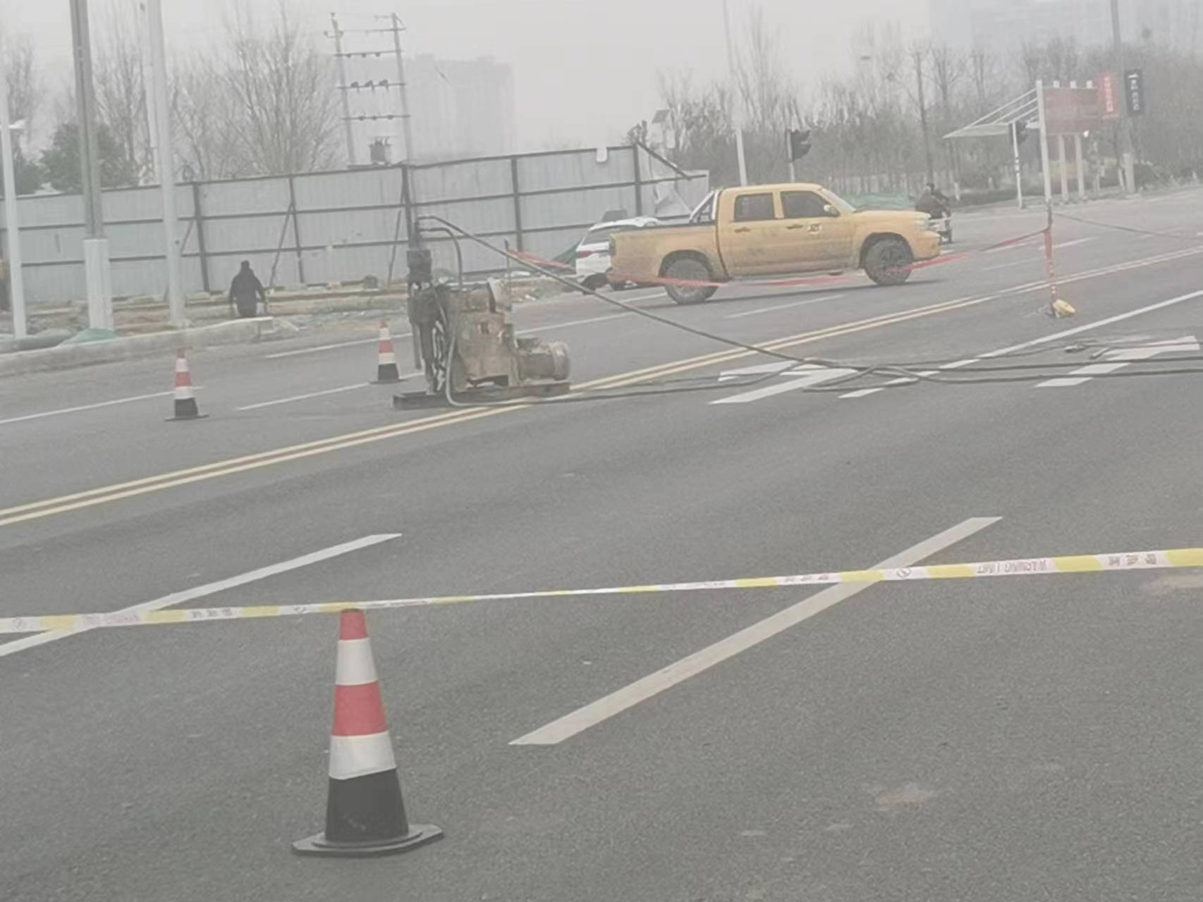 船山公路路基沉陷注浆